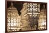 Africa, Morocco, Marrakesh. Close-Up of Ornate Metal Lanterns-Alida Latham-Framed Photographic Print