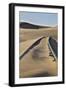 Africa, Namibia, Garub, Railroad Tracks and Drifted Sand-Hollice Looney-Framed Photographic Print