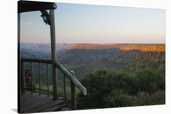 Africa, Namibia. Guest Lodge Overlooks Valley at Sunset-Jaynes Gallery-Stretched Canvas