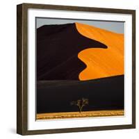 Africa, Namibia, Namib Naukluft National Park. Abstract of Sand Dune-Jaynes Gallery-Framed Photographic Print