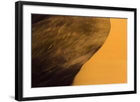 Africa, Namibia, Namib Naukluft National Park. Blowing Sand on Dune-Jaynes Gallery-Framed Photographic Print