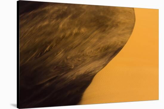 Africa, Namibia, Namib Naukluft National Park. Blowing Sand on Dune-Jaynes Gallery-Stretched Canvas