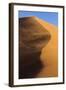 Africa, Namibia, Namib Naukluft National Park. Blowing Sand on Dune-Jaynes Gallery-Framed Photographic Print