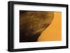 Africa, Namibia, Namib Naukluft National Park. Blowing Sand on Dune-Jaynes Gallery-Framed Photographic Print