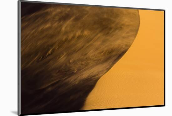 Africa, Namibia, Namib Naukluft National Park. Blowing Sand on Dune-Jaynes Gallery-Mounted Photographic Print