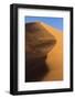 Africa, Namibia, Namib Naukluft National Park. Blowing Sand on Dune-Jaynes Gallery-Framed Photographic Print