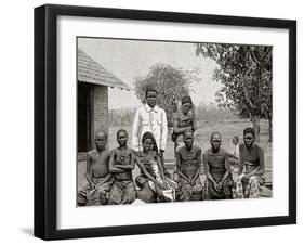 Africa. Native Affected by Sleeping Sickness, 1903-null-Framed Giclee Print