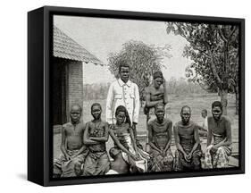 Africa. Native Affected by Sleeping Sickness, 1903-null-Framed Stretched Canvas