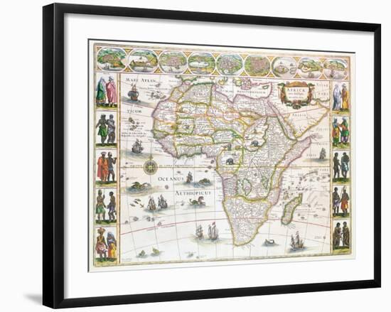 Africa Nova, c.1617-Willem Janszoon Blaeu-Framed Giclee Print