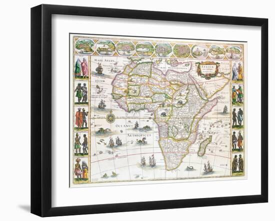 Africa Nova, c.1617-Willem Janszoon Blaeu-Framed Giclee Print