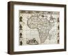 Africa Old Map. Created By Frederick De Wit, Published In Amsterdam, 1660-marzolino-Framed Art Print