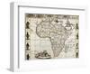 Africa Old Map. Created By Frederick De Wit, Published In Amsterdam, 1660-marzolino-Framed Art Print