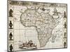 Africa Old Map. Created By Frederick De Wit, Published In Amsterdam, 1660-marzolino-Mounted Art Print