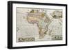 Africa Old Map. Created By Frederick Herman Moll, Published In London, 1710-marzolino-Framed Art Print