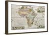 Africa Old Map. Created By Frederick Herman Moll, Published In London, 1710-marzolino-Framed Art Print