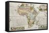 Africa Old Map. Created By Frederick Herman Moll, Published In London, 1710-marzolino-Framed Stretched Canvas