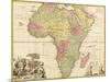 Africa - Panoramic Map - Africa-Lantern Press-Mounted Art Print