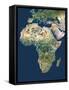 Africa, Satellite Image-PLANETOBSERVER-Framed Stretched Canvas