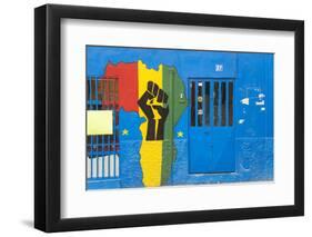 Africa Shop Front, Praia, Santiago, Cape Verde-Peter Adams-Framed Premium Photographic Print