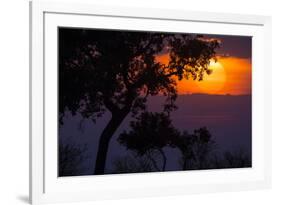 Africa. Tanzania. Colorful setting sun, Serengeti National Park.-Ralph H. Bendjebar-Framed Photographic Print