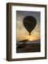 Africa. Tanzania. Hot air balloon crossing the Mara River, Serengeti National Park.-Ralph H. Bendjebar-Framed Photographic Print