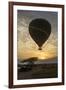 Africa. Tanzania. Hot air balloon crossing the Mara River, Serengeti National Park.-Ralph H. Bendjebar-Framed Photographic Print