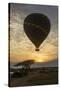 Africa. Tanzania. Hot air balloon crossing the Mara River, Serengeti National Park.-Ralph H. Bendjebar-Stretched Canvas