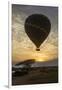 Africa. Tanzania. Hot air balloon crossing the Mara River, Serengeti National Park.-Ralph H. Bendjebar-Framed Premium Photographic Print