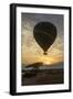 Africa. Tanzania. Hot air balloon crossing the Mara River, Serengeti National Park.-Ralph H. Bendjebar-Framed Photographic Print