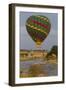 Africa. Tanzania. Hot air balloon crossing the Mara River, Serengeti National Park.-Ralph H. Bendjebar-Framed Photographic Print