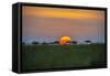 Africa, Tanzania, sunset-Lee Klopfer-Framed Stretched Canvas