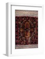 Africa, Tanzania, Zanzibar, Stone Town. Close-up of hand-made carpet.-Alida Latham-Framed Photographic Print