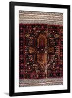 Africa, Tanzania, Zanzibar, Stone Town. Close-up of hand-made carpet.-Alida Latham-Framed Photographic Print