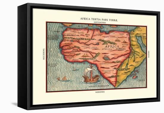 Africa Tertia Pars Terrae-Heinrich Bunting-Framed Stretched Canvas