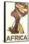 Africa Travel Poster-null-Framed Stretched Canvas