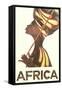 Africa Travel Poster-null-Framed Stretched Canvas