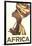 Africa Travel Poster-null-Framed Art Print
