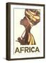 Africa Travel Poster-null-Framed Art Print