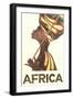 Africa Travel Poster-null-Framed Premium Giclee Print
