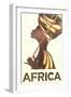 Africa Travel Poster-null-Framed Premium Giclee Print