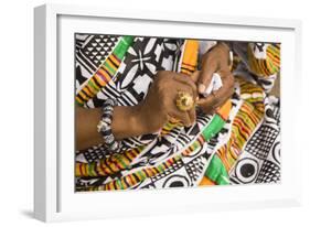 Africa, West Africa, Ghana, Kumasi. Close-up of cheif's jewelry and dress-Alida Latham-Framed Photographic Print