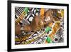 Africa, West Africa, Ghana, Kumasi. Close-up of cheif's jewelry and dress-Alida Latham-Framed Photographic Print