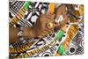 Africa, West Africa, Ghana, Kumasi. Close-up of cheif's jewelry and dress-Alida Latham-Mounted Photographic Print