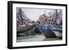 Africa, Western Sahara, Dakhla. Group of Rusting and Aged Fishing Boats-Alida Latham-Framed Photographic Print