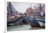 Africa, Western Sahara, Dakhla. Group of Rusting and Aged Fishing Boats-Alida Latham-Framed Premium Photographic Print