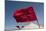 Africa, Western Sahara, Dakhla. the Flag of Morocco Blowing in the Wind-Alida Latham-Mounted Photographic Print