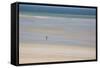 Africa, Western Sahara, Dakhla. Trist Walking Along the Beach of the Atlantic-Alida Latham-Framed Stretched Canvas