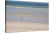 Africa, Western Sahara, Dakhla. Trist Walking Along the Beach of the Atlantic-Alida Latham-Stretched Canvas