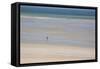 Africa, Western Sahara, Dakhla. Trist Walking Along the Beach of the Atlantic-Alida Latham-Framed Stretched Canvas