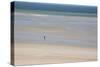 Africa, Western Sahara, Dakhla. Trist Walking Along the Beach of the Atlantic-Alida Latham-Stretched Canvas